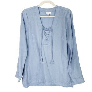 J.‎ Jill Chambray Top Women’s Size Small Blue Blouse